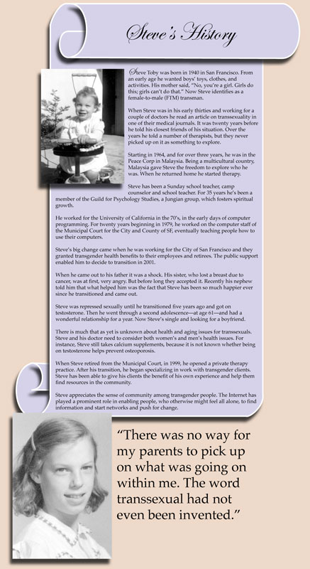 Loading ... Loading Steve Toby's  History Excerpt